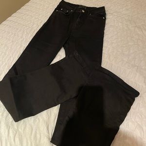 Black ASOS skinny flare jeans